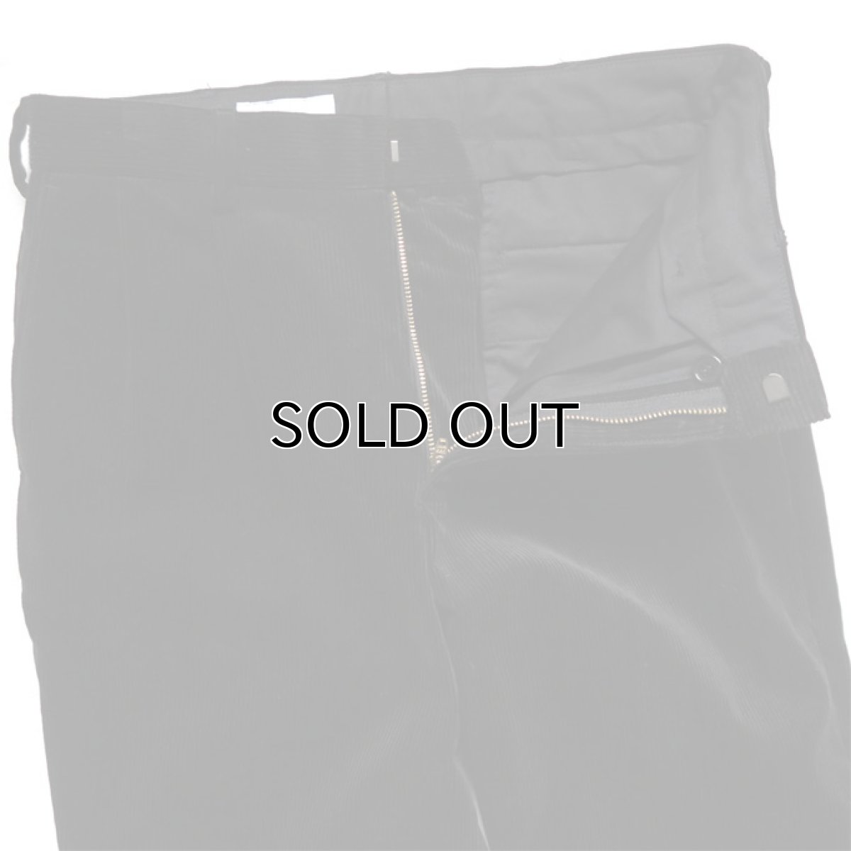 画像4: Riprap "Two Tuck Slacks" -9W Cotton Cords- color BLACK size SMALL, MEDIUM, LARGE (4)