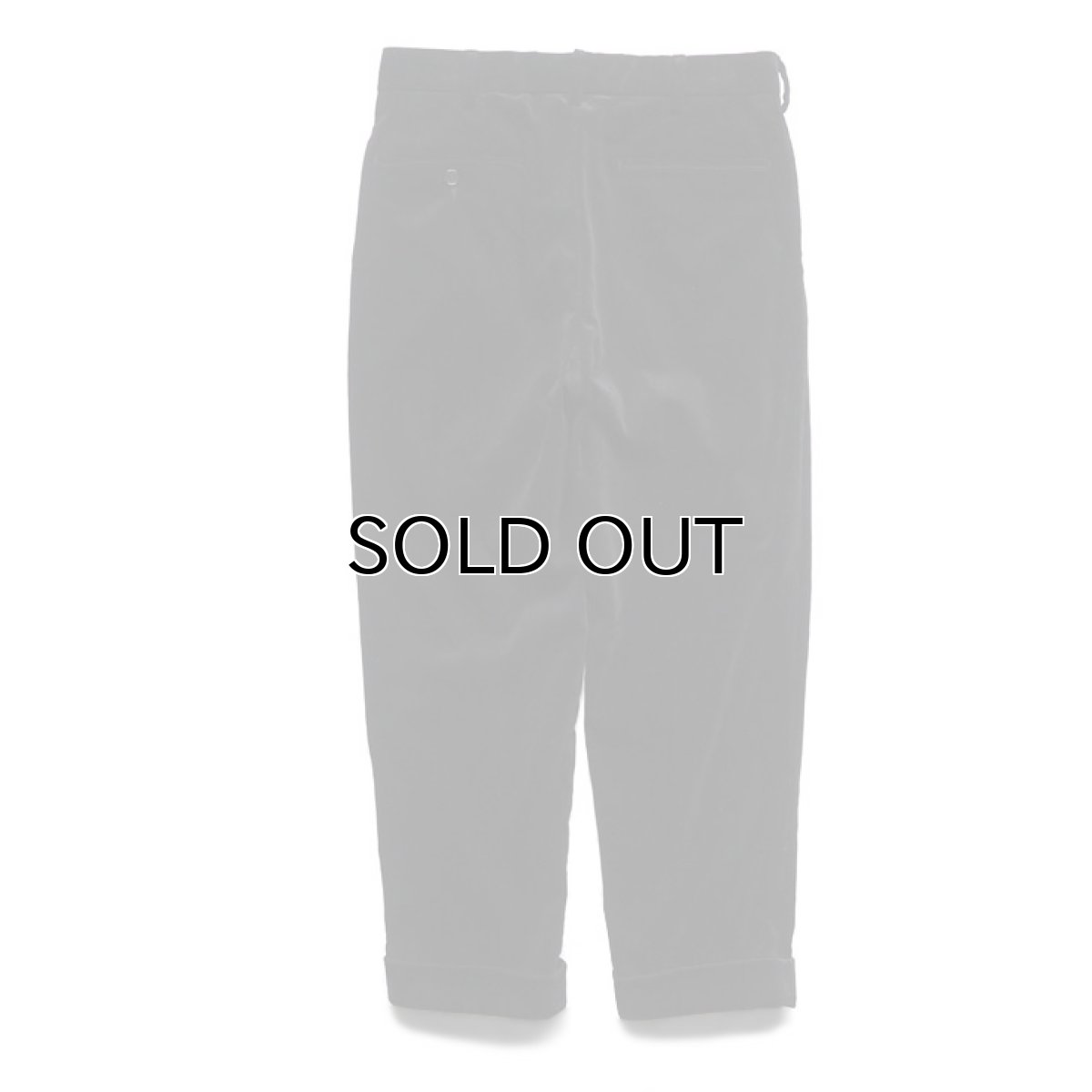 画像2: Riprap "Two Tuck Slacks" -9W Cotton Cords- color BLACK size SMALL, MEDIUM, LARGE (2)