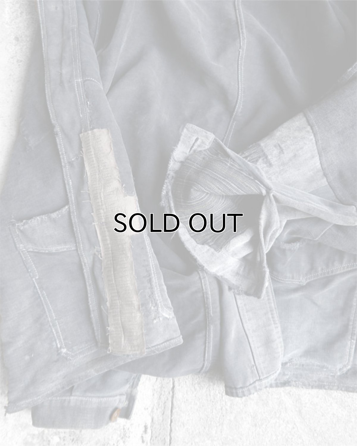 画像9: 1930's~ FRANCE  Black Moleskin Work Jacket　size L (9)