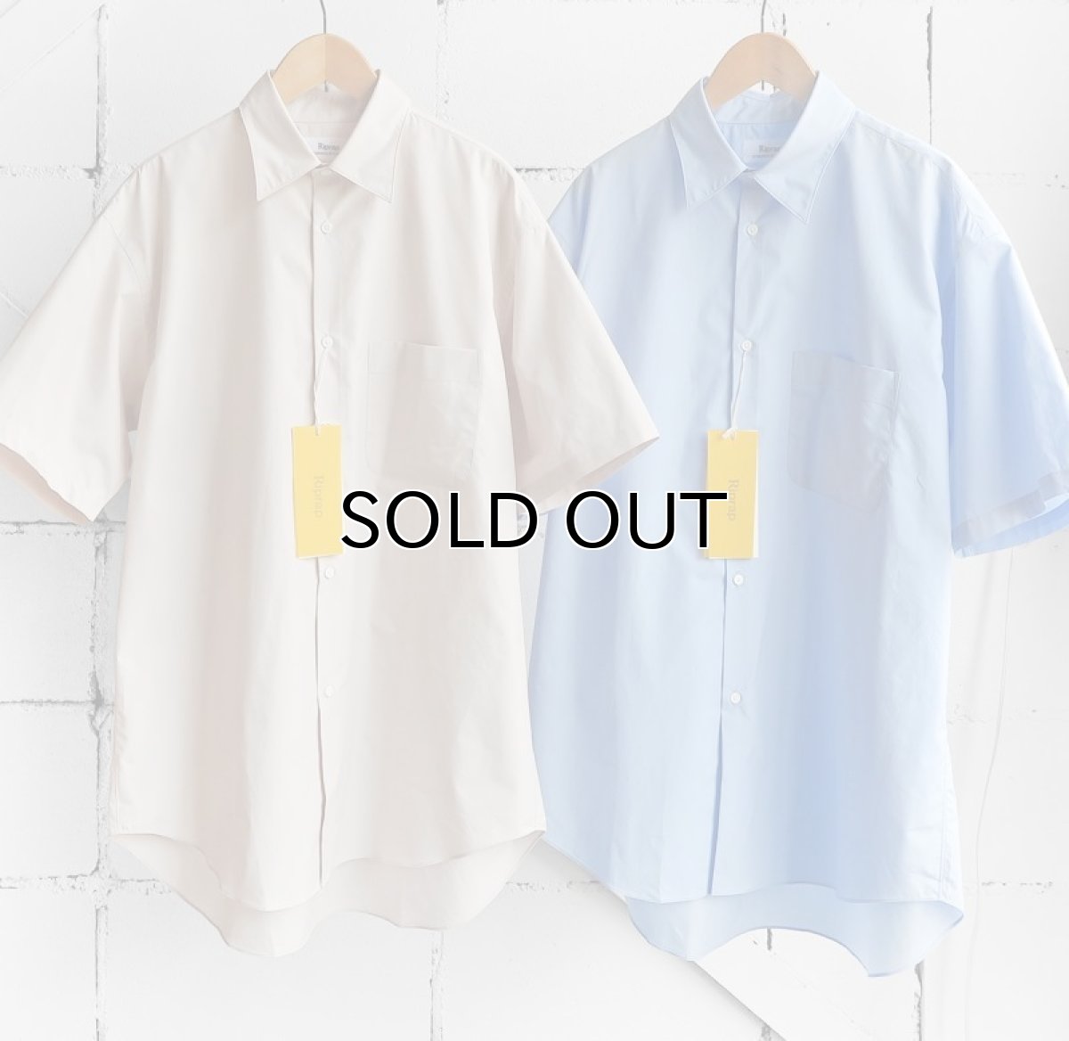 画像6: Riprap "REGULAR COLLAR S/S SHIRT" -120/2 COTTON POPLIN-　color DUSTY PINK (6)