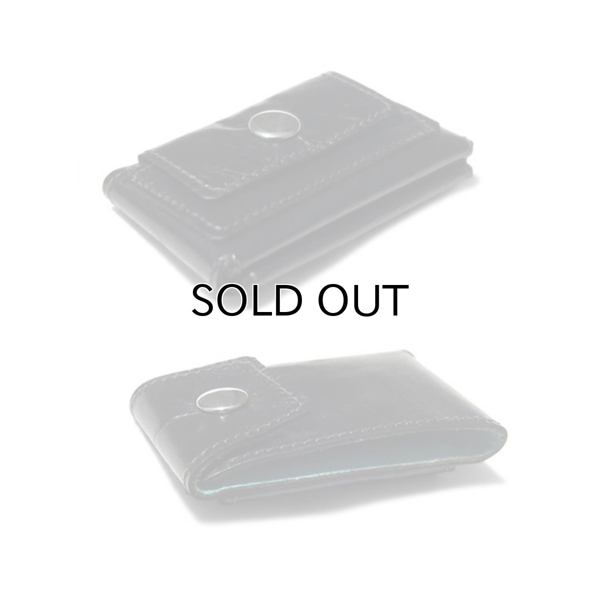 画像3: "JUTTA NEUMANN" Leather Wallet "Scotts Purse"  -MINIMAL SIZE-　color : BLACK / SKY BLUE (3)