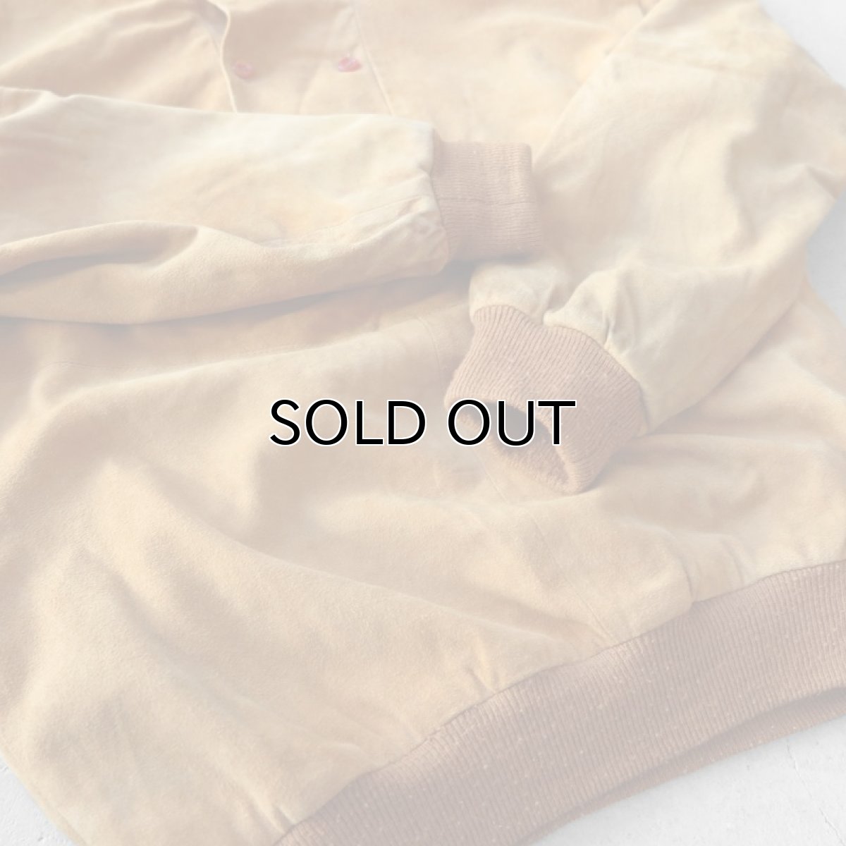 画像5: 1980's "Yves Saint Laurent" Nubuck Leather Pullover Jacket　LIGHT BROWN　size M-L (5)