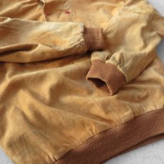 画像5: 1980's "Yves Saint Laurent" Nubuck Leather Pullover Jacket　LIGHT BROWN　size M-L (5)