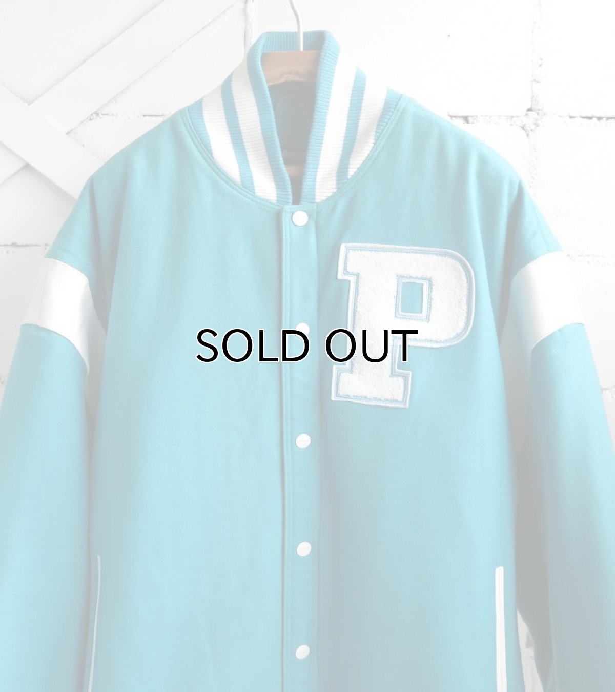 画像3: "PELLE PELLE" Melton Wool Stadium Jacket TURQUOISE BLUE size 3XL (3)