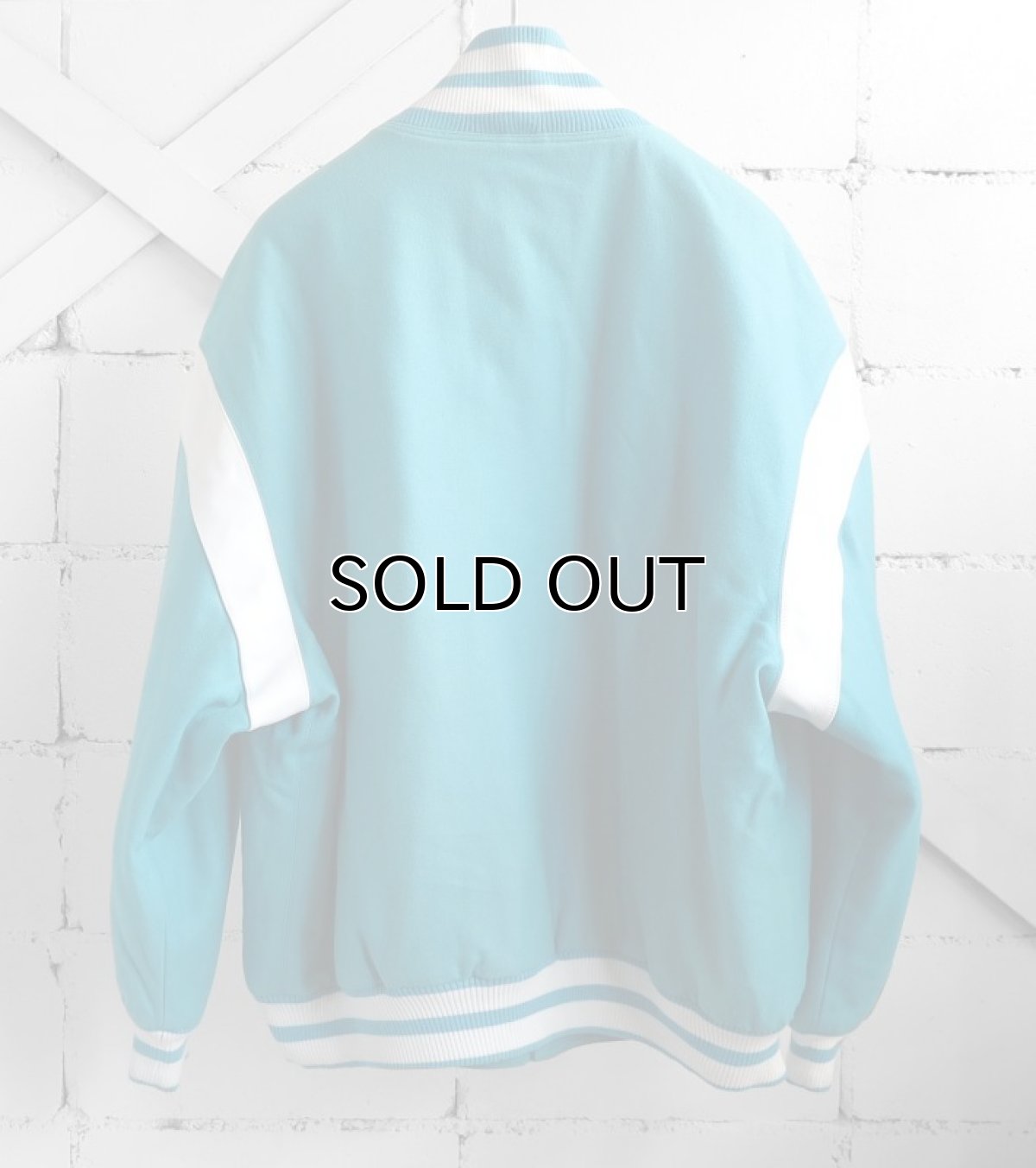 画像2: "PELLE PELLE" Melton Wool Stadium Jacket TURQUOISE BLUE size 3XL (2)