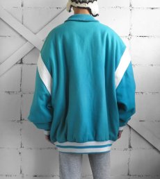 画像7: "PELLE PELLE" Melton Wool Stadium Jacket　TURQUOISE BLUE　size 3XL (7)