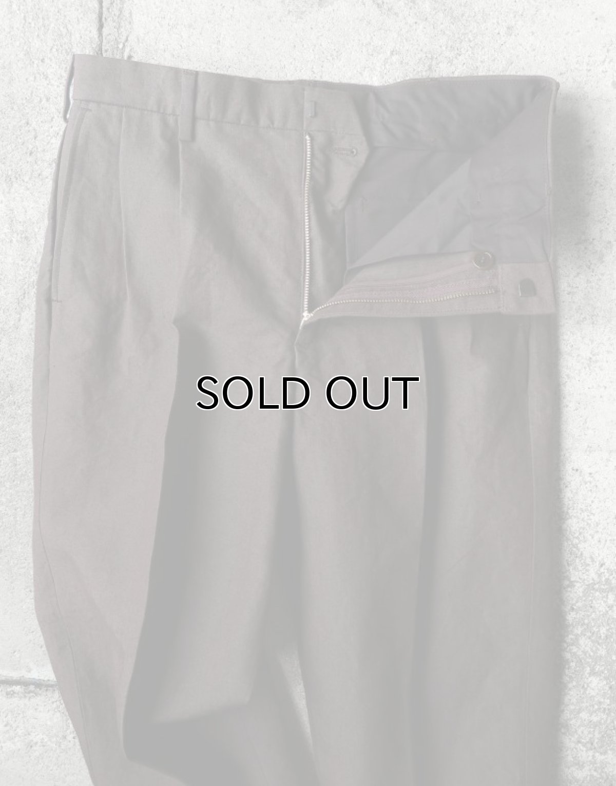 画像2: Riprap "TWO TUCK SLACKS" -PAPER/LINEN WEATHER- color DARK BROWN (2)