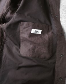 画像5: Riprap "STREAMLINE COAT" -PAPER/LINEN WEATHER-　color DARK BROWN (5)