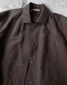 画像3: Riprap "STREAMLINE COAT" -PAPER/LINEN WEATHER-　color DARK BROWN (3)