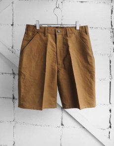 画像1: Riprap "PAINTER 1/2 SHORTS" -COTTON/PAPER DUCK-　color BROWN (1)