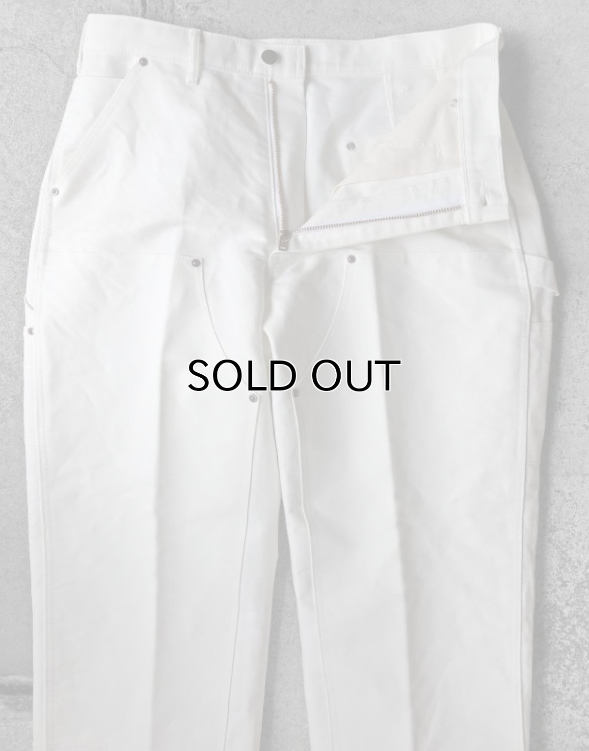 画像2: Riprap "DOUBLE FRONT TROUSERS" -COTTON/PAPER DUCK-　color OFF WHITE (2)