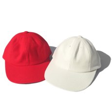 画像1: Riprap "Semi Long Brim Cap" -Melton Wool-　color : RED, WHITE　size FREE (1)