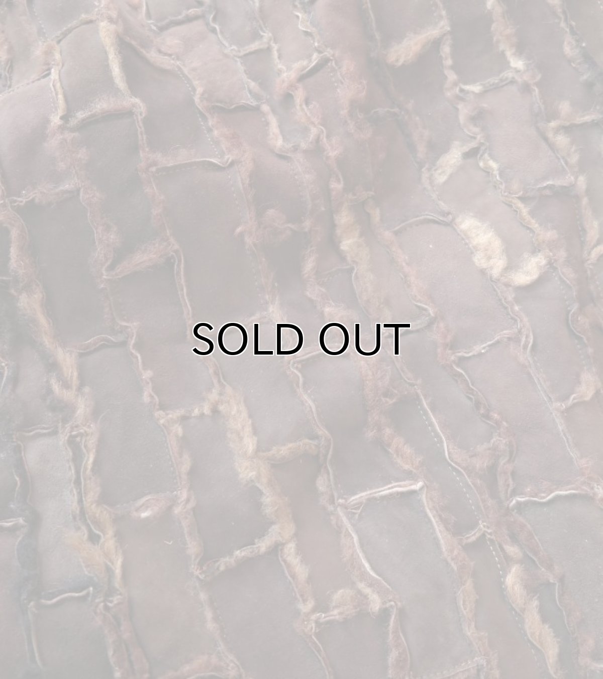 画像3: OLD EUROPE  Real Sheep Skin Mouton Patch Work Vest　BROWN　size M-L (3)