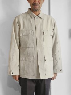 画像9: Riprap "ABU JKT" -COTTON/LINEN DRIED TWILL-　color WHITE SAGE (9)