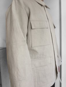 画像10: Riprap "ABU JKT" -COTTON/LINEN DRIED TWILL-　color WHITE SAGE (10)