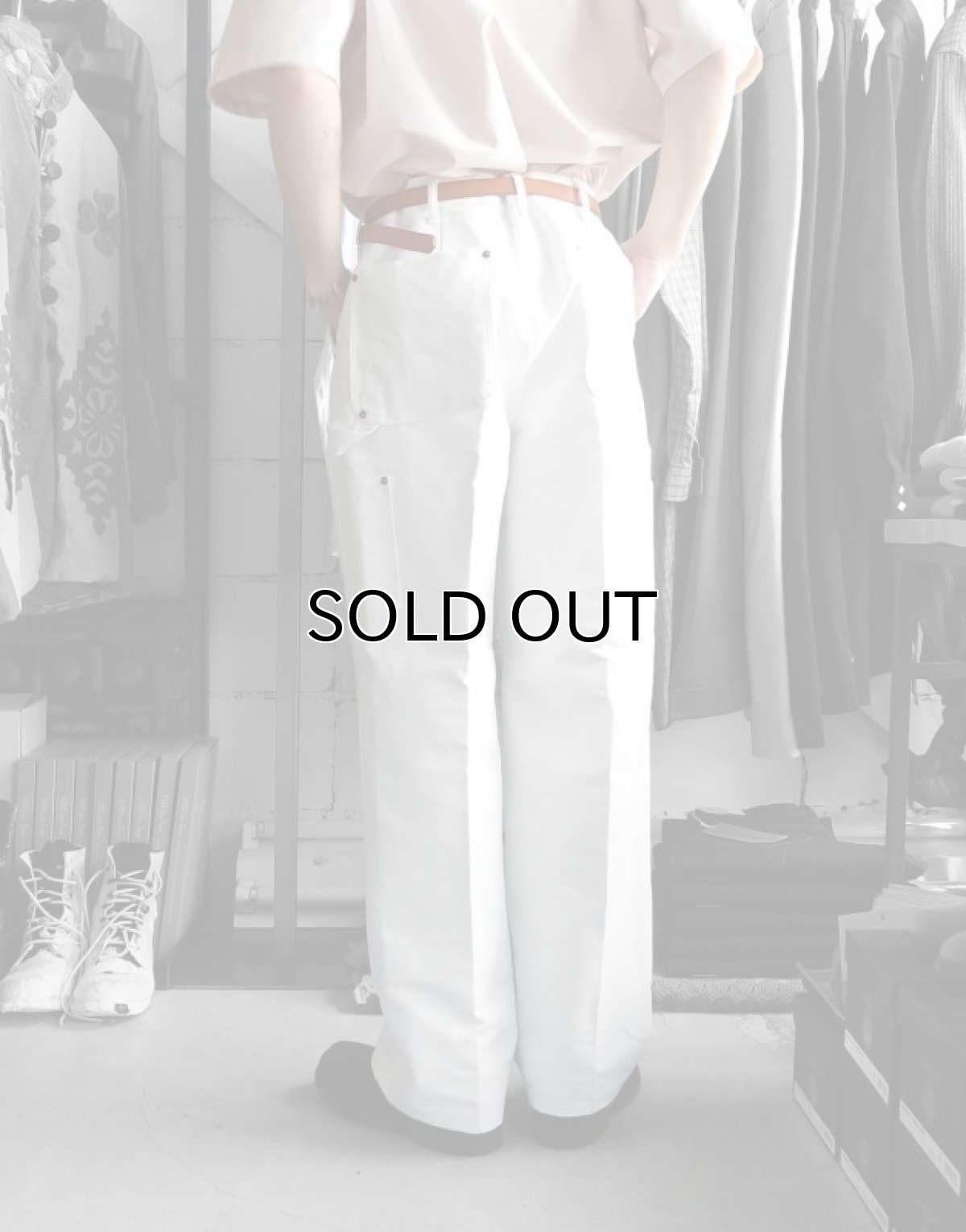 画像7: Riprap "DOUBLE FRONT TROUSERS" -COTTON/PAPER DUCK-　color OFF WHITE (7)