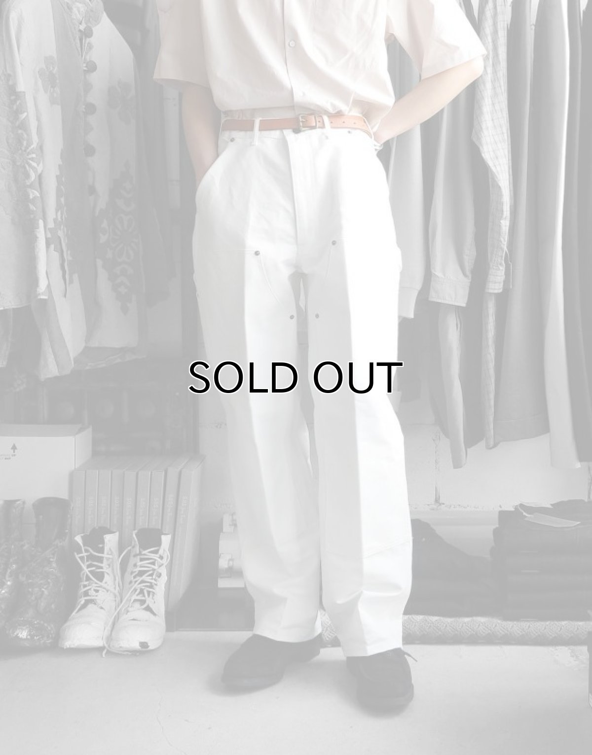 画像6: Riprap "DOUBLE FRONT TROUSERS" -COTTON/PAPER DUCK-　color OFF WHITE (6)