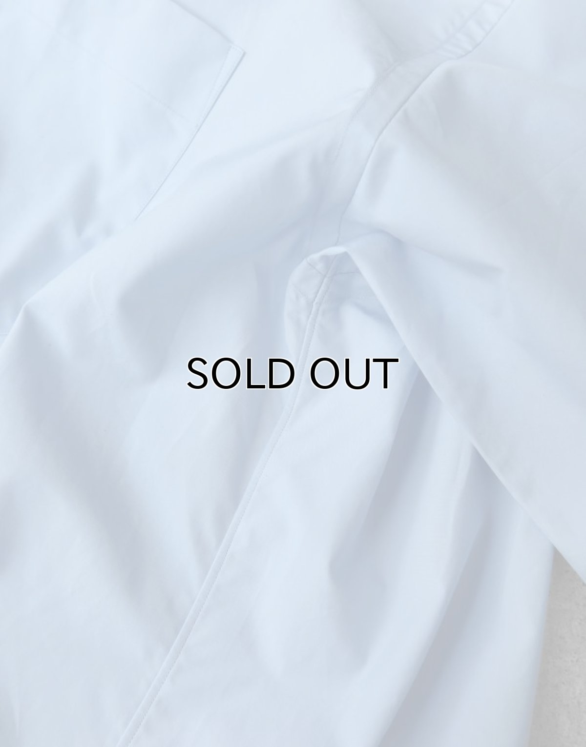 画像4: Riprap "REGULAR COLLAR S/S SHIRT" -120/2 COTTON POPLIN-　color SAX (4)