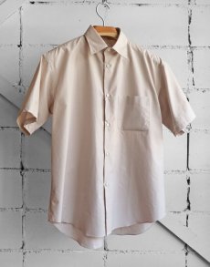 画像1: Riprap "REGULAR COLLAR S/S SHIRT" -120/2 COTTON POPLIN-　color DUSTY PINK (1)