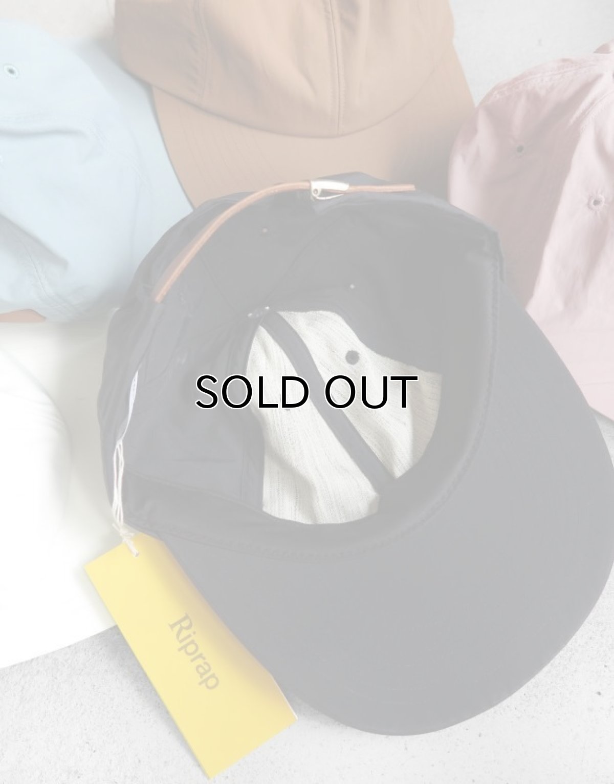 画像7: Riprap "SEMI LONG BRIM CAP" -NYLON TUSSAH-　5 COLOR　size FREE (7)