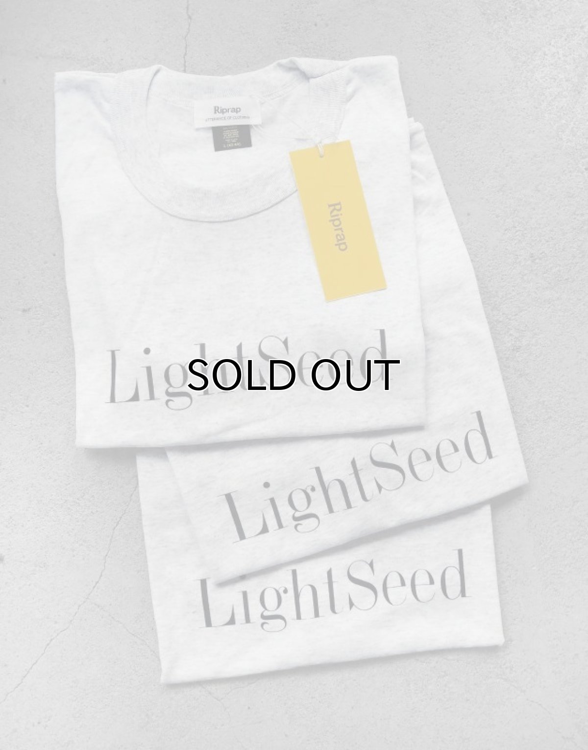 画像5: Riprap "HANDPRINT TEE" -LIGHTSEED-　color ASH GREY　size L, XL, XXL (5)