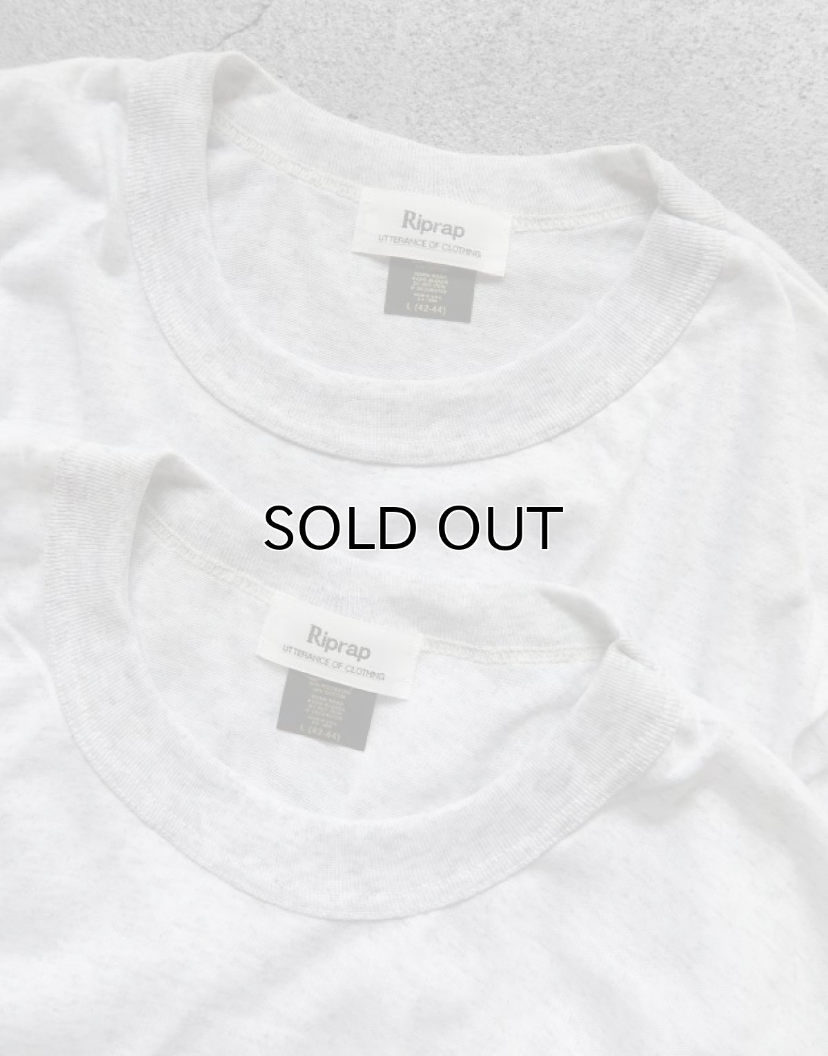 画像2: Riprap "HANDPRINT TEE" -LIGHTSEED-　color ASH GREY　size L, XL, XXL (2)