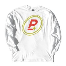 画像1: the poem "OVAL P." Print L/S T-Shirt　WHITE　size M~4XL (1)