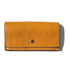 画像1: "JUTTA NEUMANN" Leather Wallet "Waiter's Wallet" -長財布-　color : MUSTARD / LIME YELLOW (1)