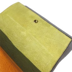 画像8: "JUTTA NEUMANN" Leather Wallet "Waiter's Wallet" -長財布-　color : MUSTARD / LIME YELLOW (8)