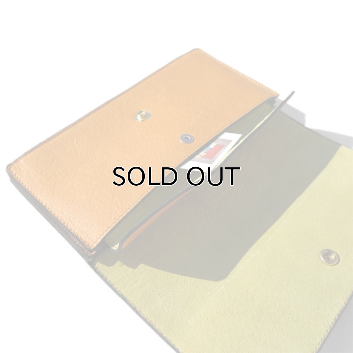 画像7: "JUTTA NEUMANN" Leather Wallet "Waiter's Wallet" -長財布-　color : MUSTARD / LIME YELLOW (7)