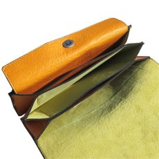 画像6: "JUTTA NEUMANN" Leather Wallet "Waiter's Wallet" -長財布-　color : MUSTARD / LIME YELLOW (6)