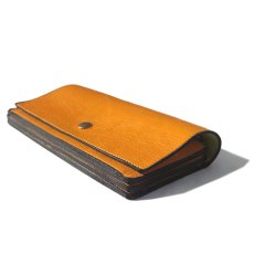 画像3: "JUTTA NEUMANN" Leather Wallet "Waiter's Wallet" -長財布-　color : MUSTARD / LIME YELLOW (3)