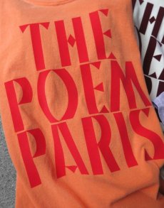 画像2: "THE POEM PARIS" SOUVENIR PRINT TEE　color ORANGE　size S~3XL (2)