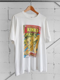 画像1: 1990's "THE KINKS" PHOBIA TOUR Print T-Shirt　WHITE　size XL (1)