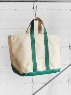 画像1: 1980's "L.L. BEAN" Canvas Tote Bag　NATURAL/GREEN (1)