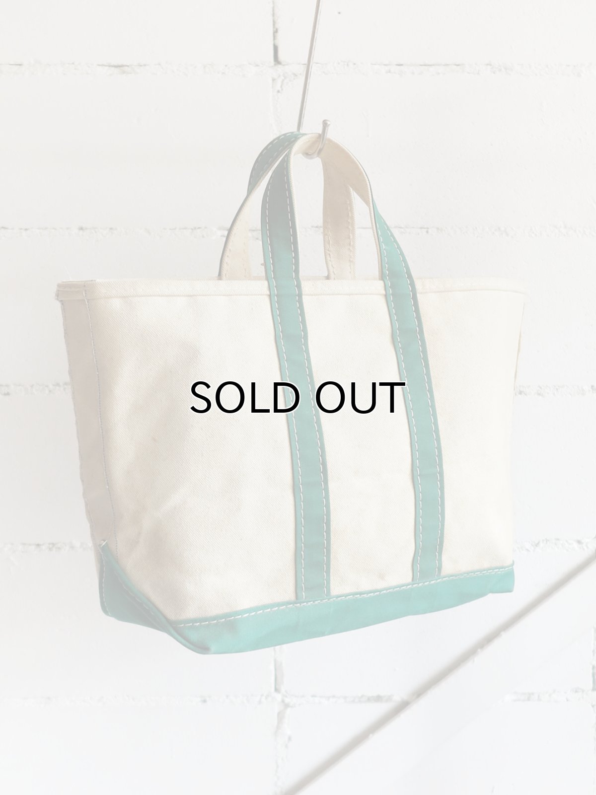 画像3: 1980's "L.L. BEAN" Canvas Tote Bag　NATURAL/GREEN (3)