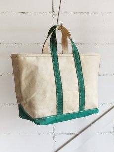 画像3: 1980's "L.L. BEAN" Canvas Tote Bag　NATURAL/GREEN (3)