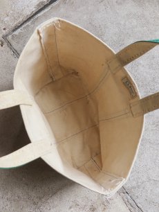 画像9: 1980's "L.L. BEAN" Canvas Tote Bag　NATURAL/GREEN (9)