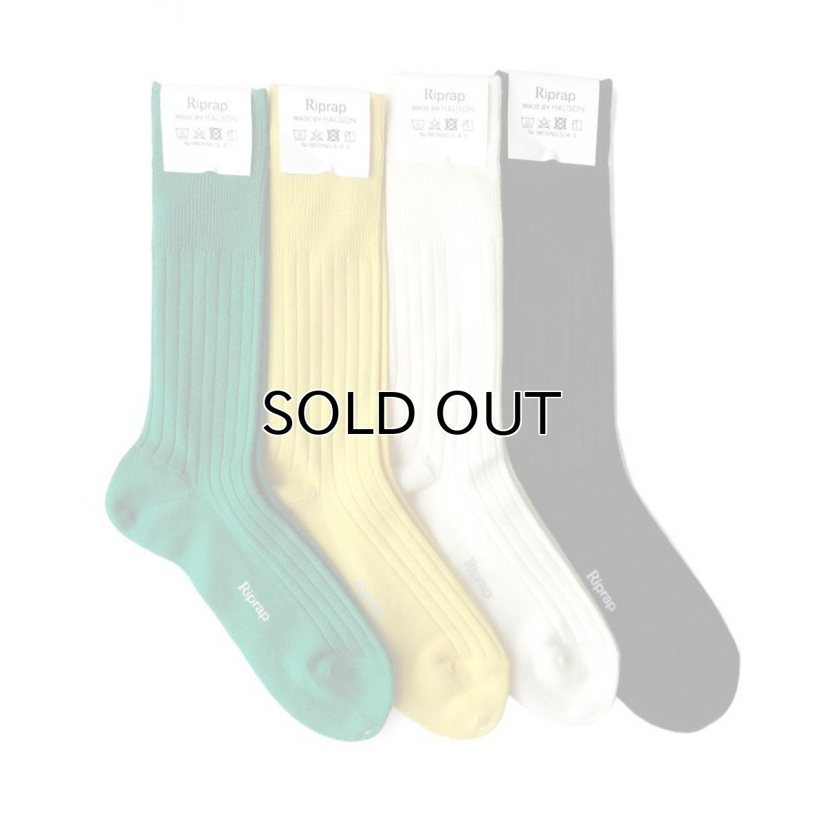 画像2: Riprap "Nz Merino Three Quarter Socks" made by HALISON　size MEN'S FREE (25~27cm) (2)