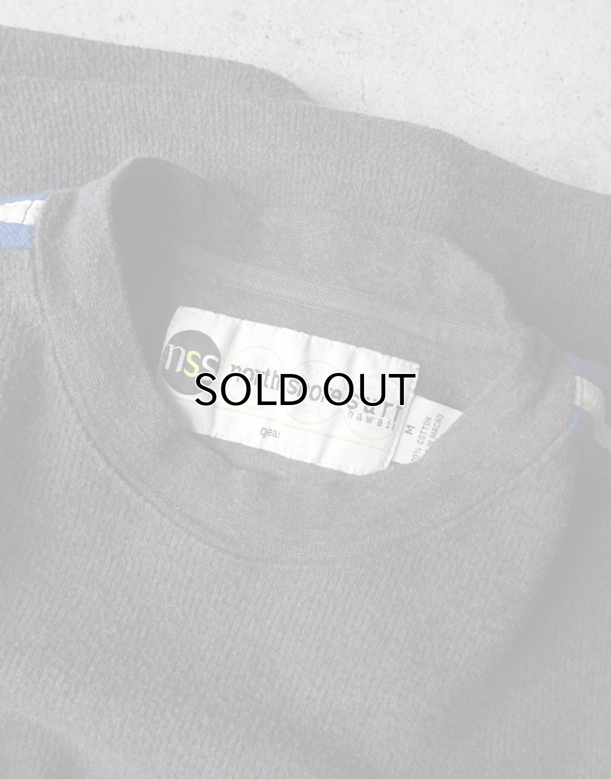 画像5: 1990's "NSS" Cotton L/S T-Shirt CHARCOAL size XL (5)