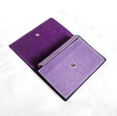 画像4: "JUTTA NEUMANN" WAITER'S WALLET  -MEDIUM SIZE-　color LAVENDER / GRAPE (4)