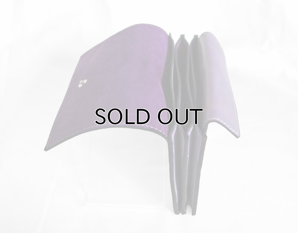 画像5: "JUTTA NEUMANN" WAITER'S WALLET  -MEDIUM SIZE-　color LAVENDER / GRAPE (5)