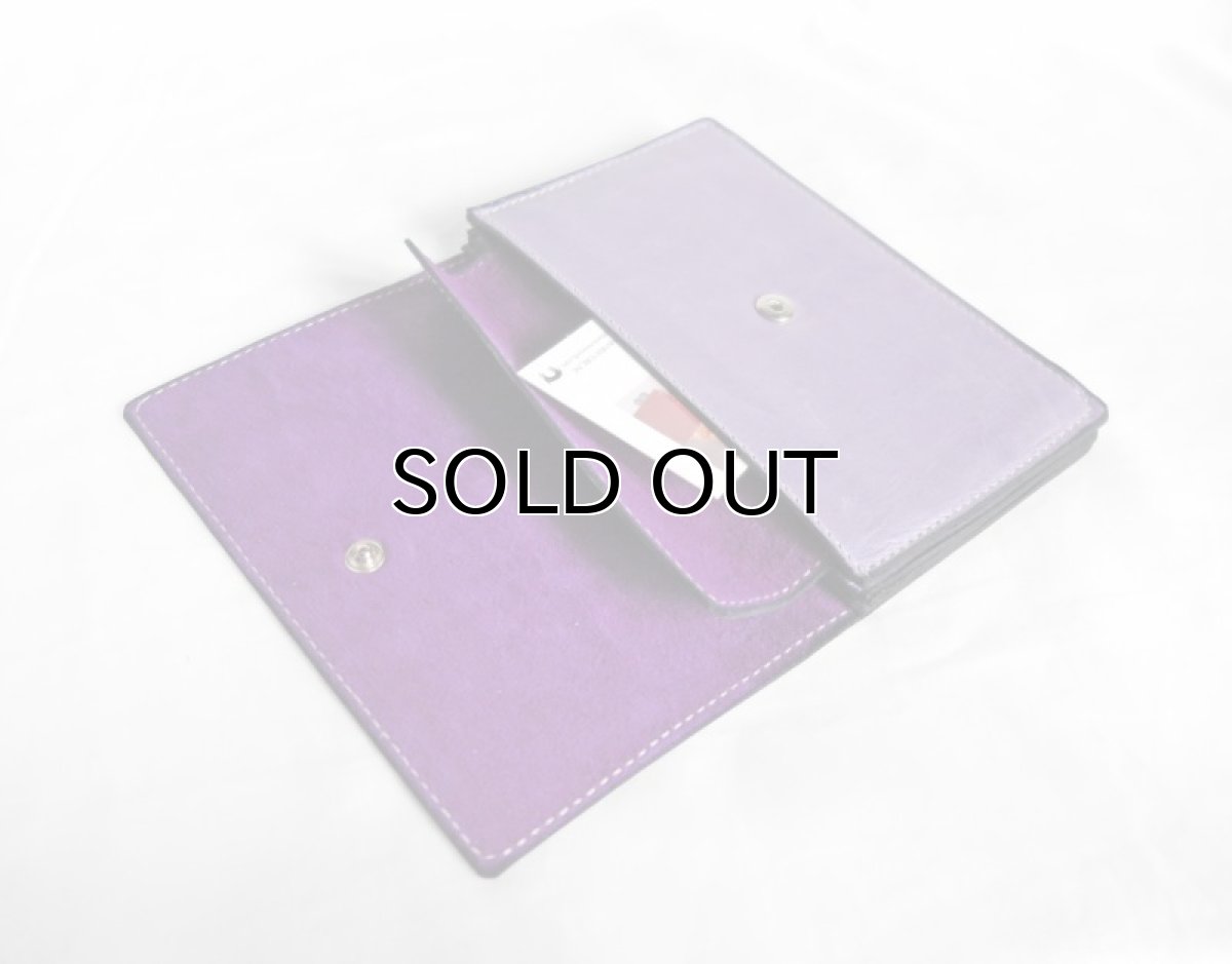 画像6: "JUTTA NEUMANN" WAITER'S WALLET  -MEDIUM SIZE-　color LAVENDER / GRAPE (6)