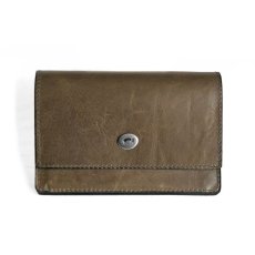 画像1: "JUTTA NEUMANN" WAITER'S WALLET  -MEDIUM SIZE-　color LIGHT OLIVE / MOSS (1)