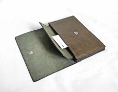 画像6: "JUTTA NEUMANN" WAITER'S WALLET  -MEDIUM SIZE-　color LIGHT OLIVE / MOSS (6)