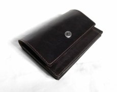 画像4: "JUTTA NEUMANN" WAITER'S WALLET  -MEDIUM SIZE-　color DARK BROWN / CAFE AU LAIT (4)