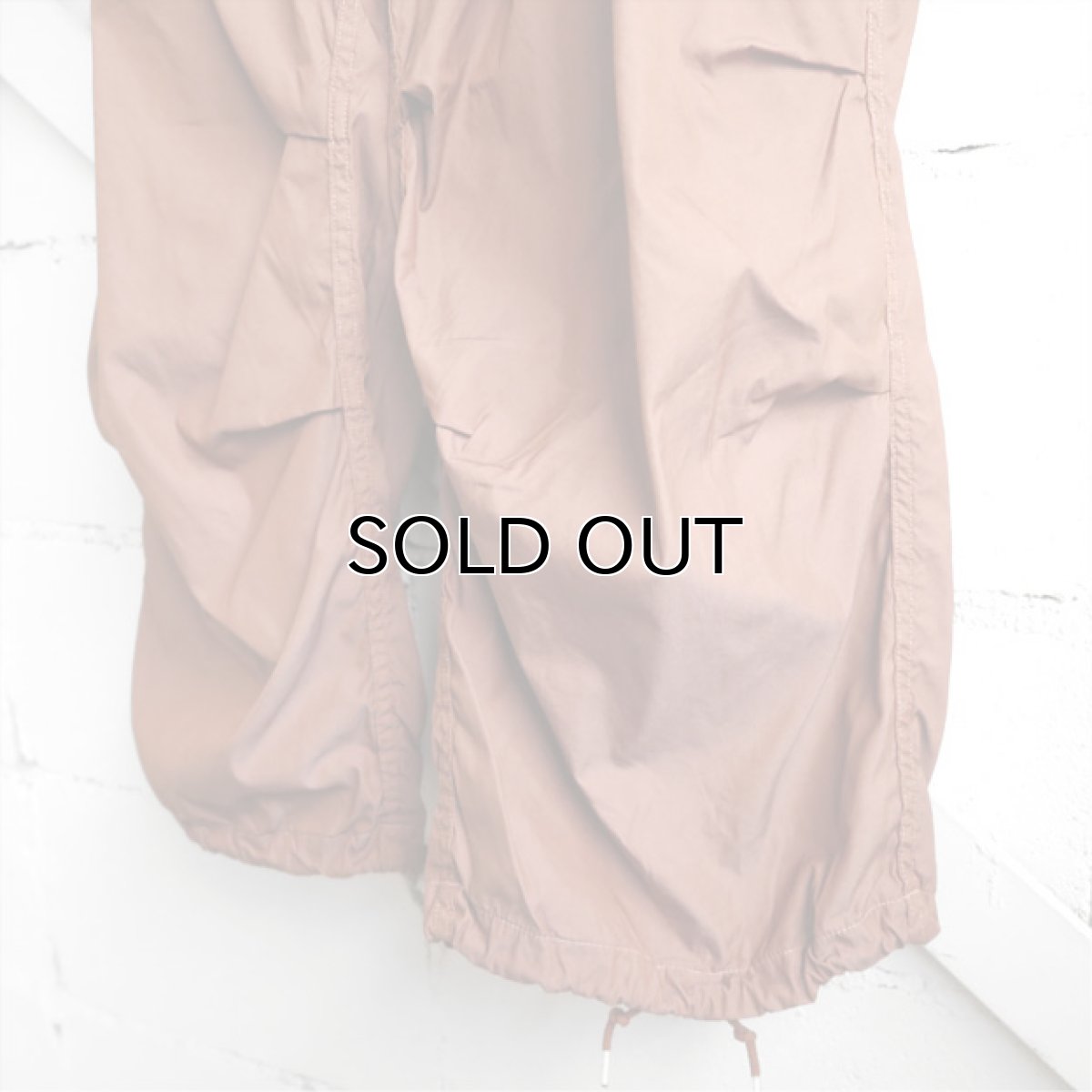 画像7: 1990's U.S. ARMY Snow Camouflage Over Trousers  -Over Dyed-　LIGHT BROWN　size MEDIUM-SHORT (7)