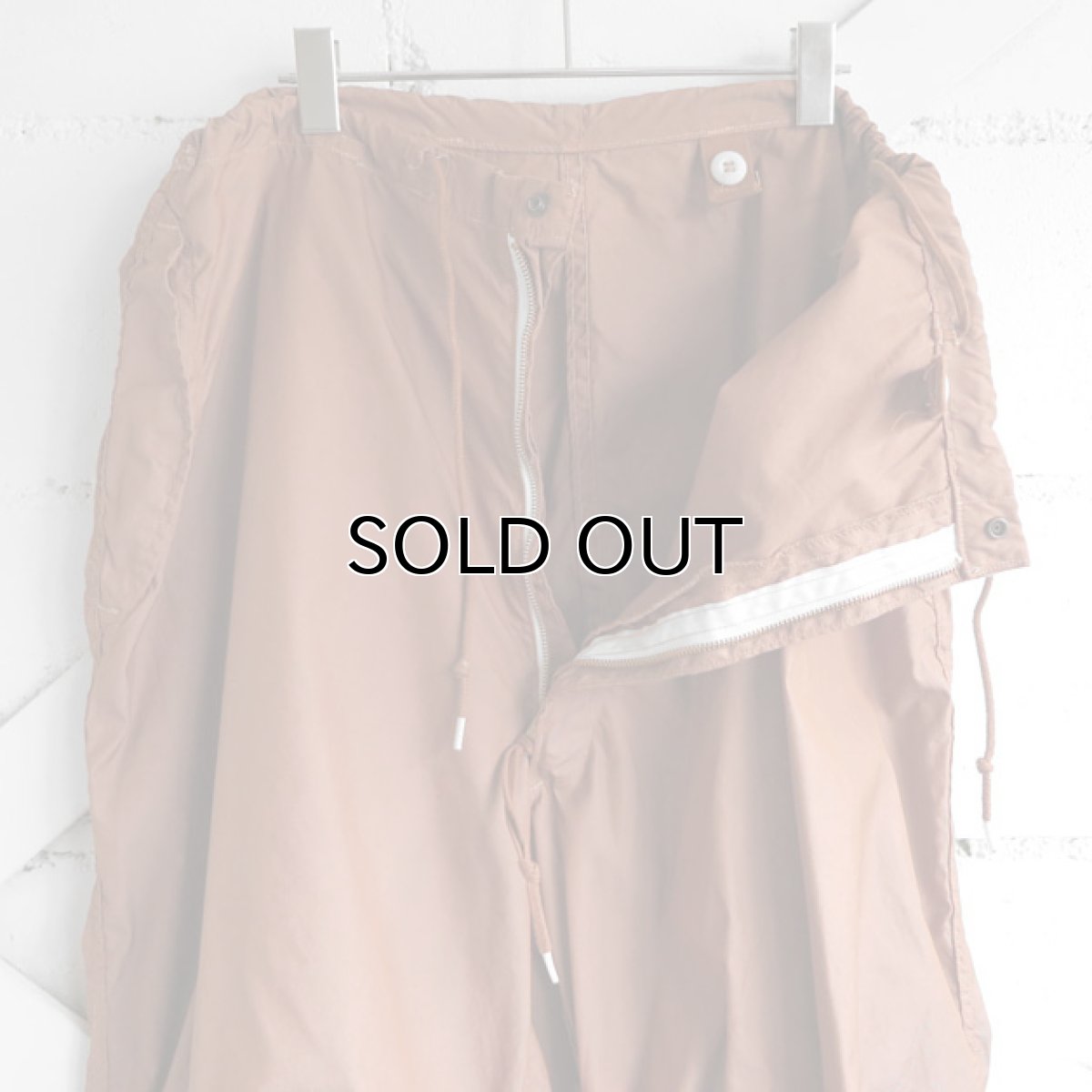 画像8: 1990's U.S. ARMY Snow Camouflage Over Trousers  -Over Dyed-　LIGHT BROWN　size MEDIUM-SHORT (8)