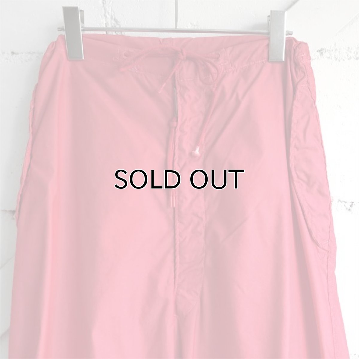 画像5: 1990's U.S. ARMY Snow Camouflage Over Trousers  -Over Dyed-　RED　size X-SMALL-REGULAR (5)