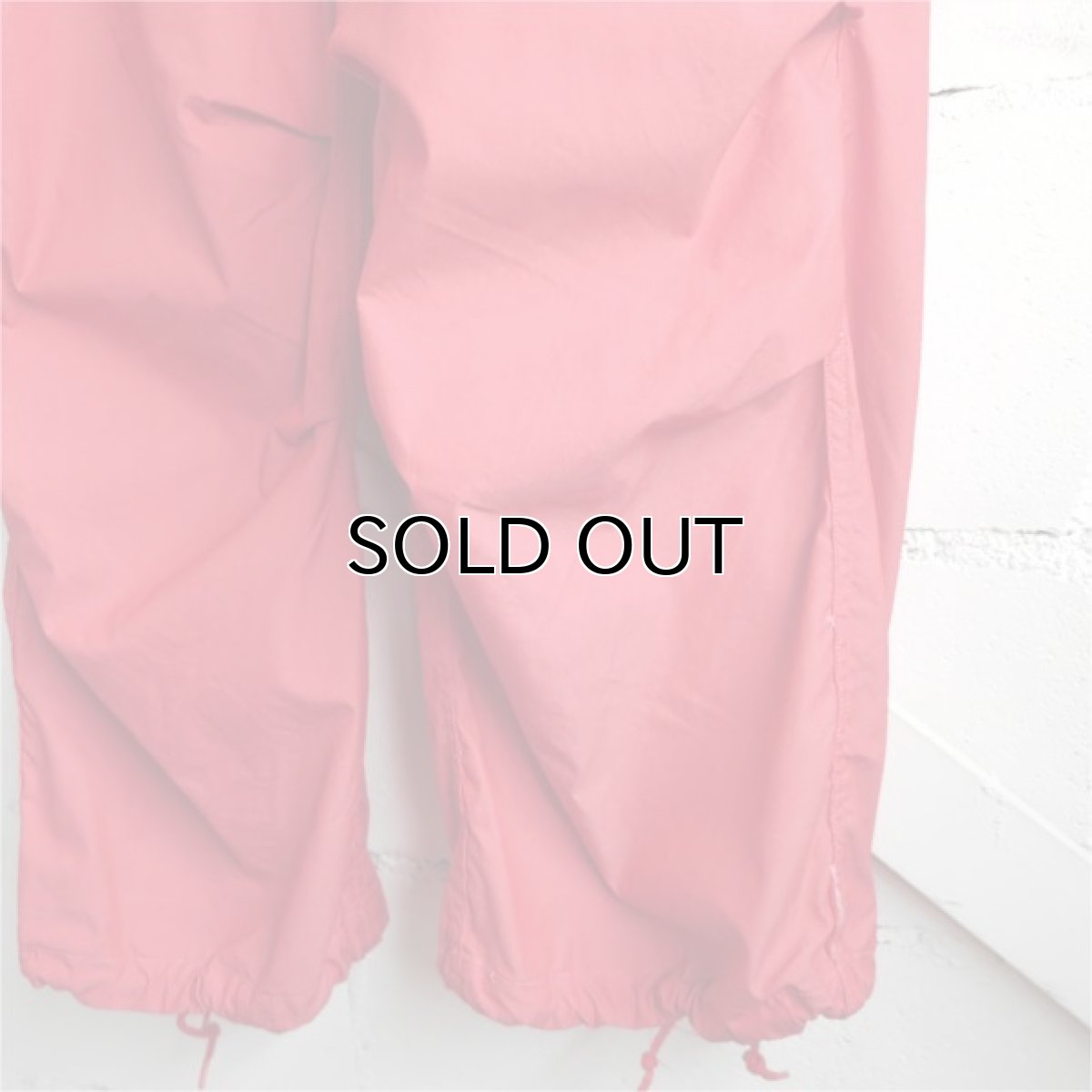 画像7: 1990's U.S. ARMY Snow Camouflage Over Trousers  -Over Dyed-　RED　size X-SMALL-REGULAR (7)